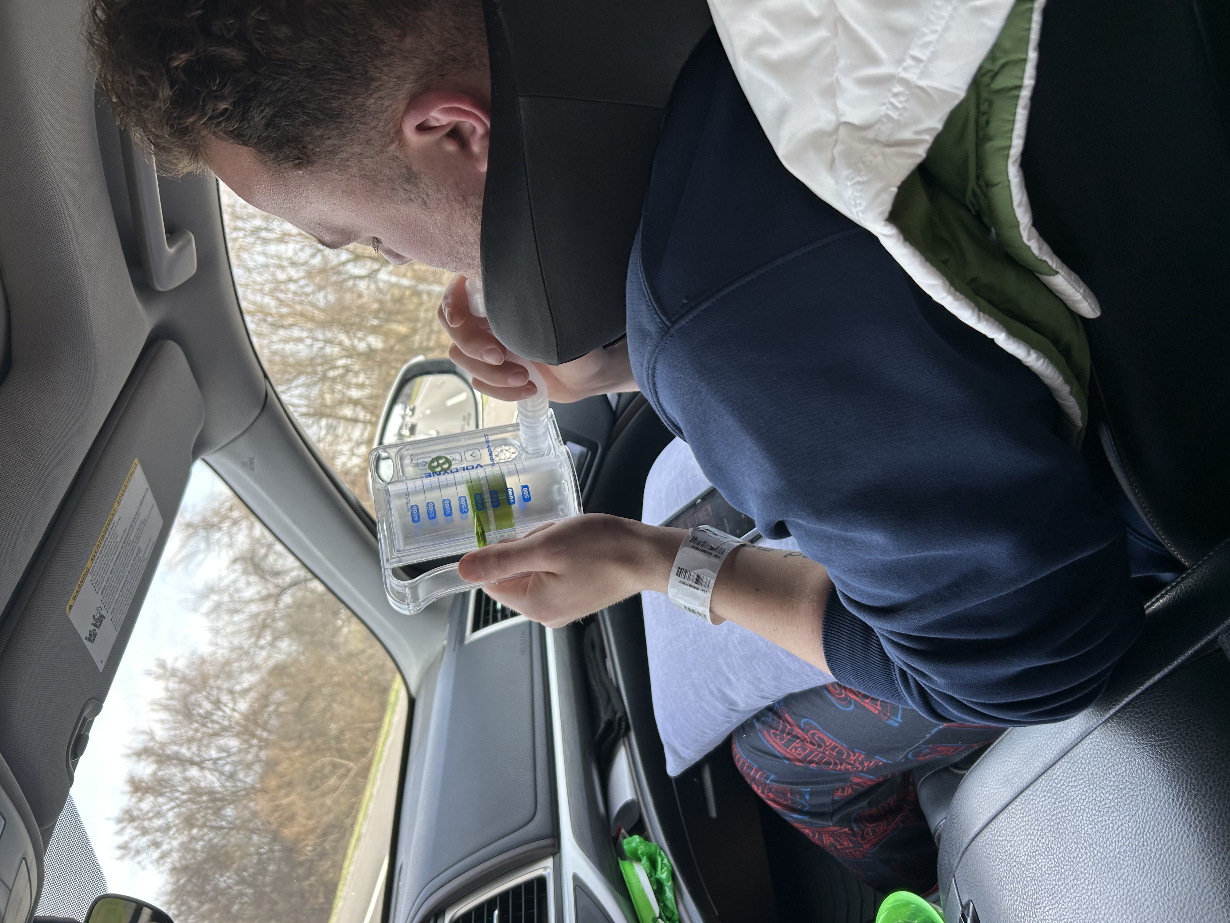 Joe on the road home through Kentucky